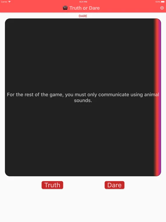 Capturas de tela do Truth or Dare: Issa Party iPad 