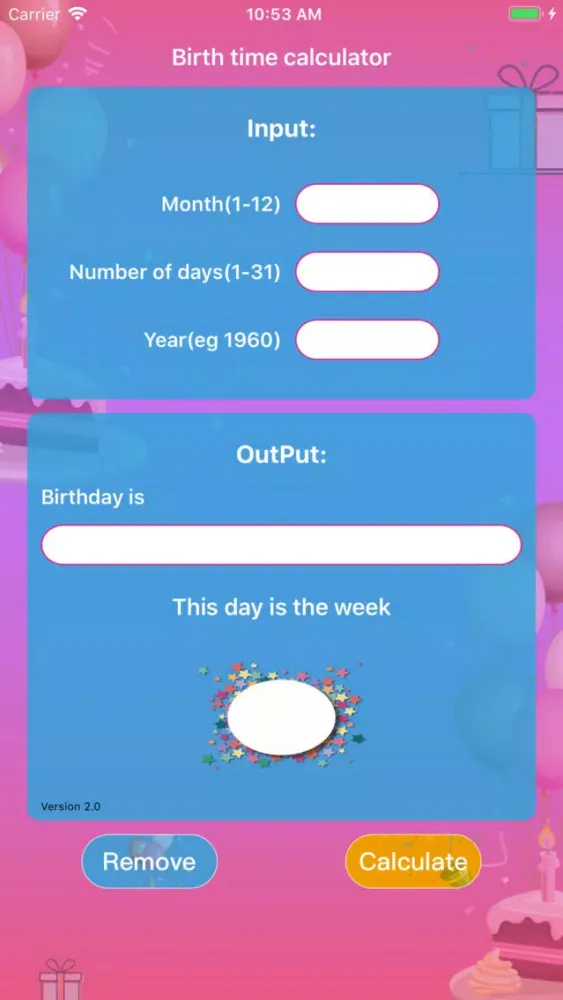 Birth time calculator سکرین شاٹس