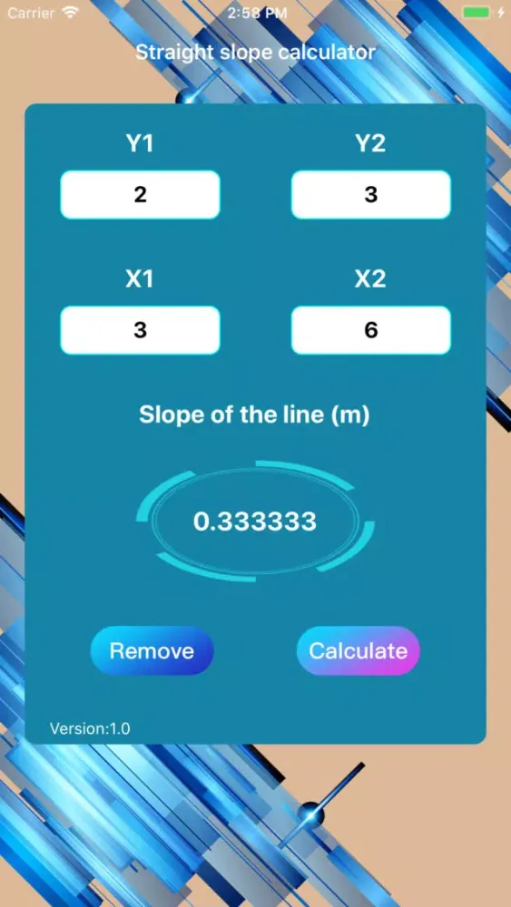 Linear slope calculator應用截圖