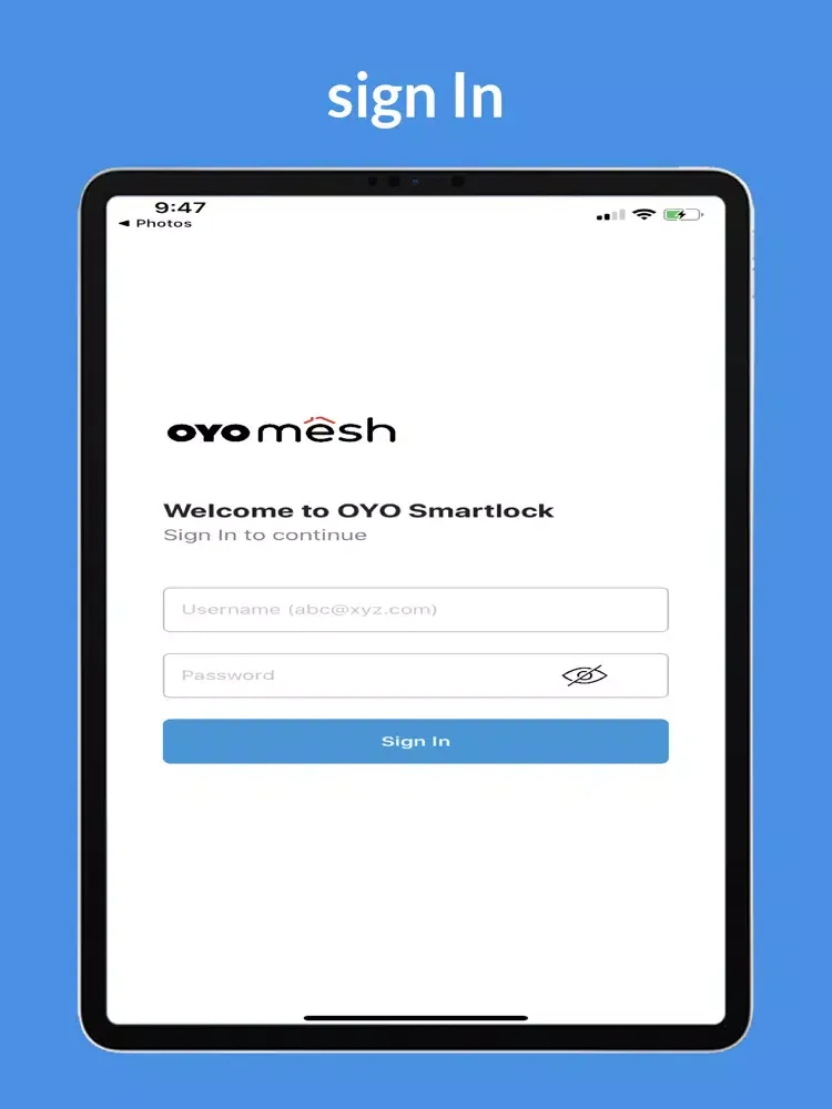 Mesh SmartLock iPad  Ekran Görüntüleri