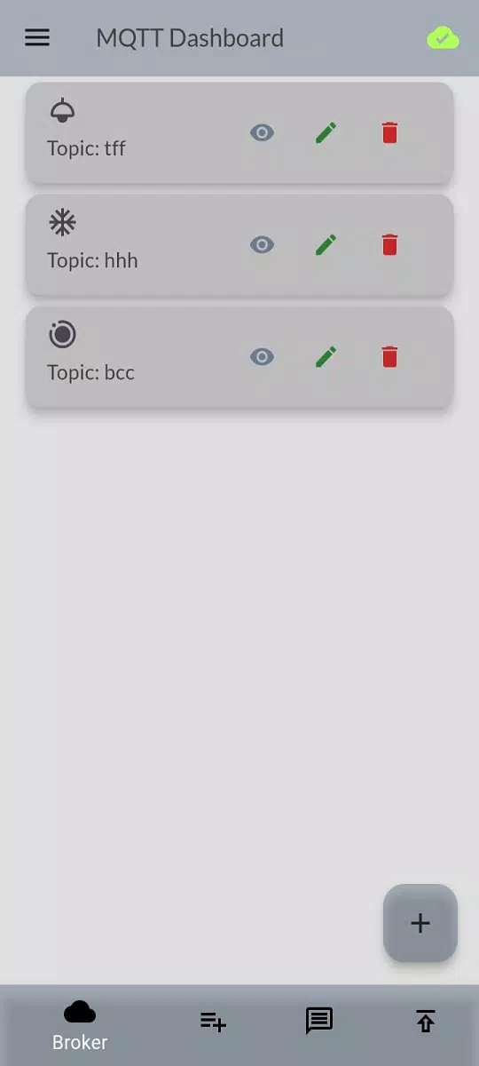 MQTT Dashboard Screenshots