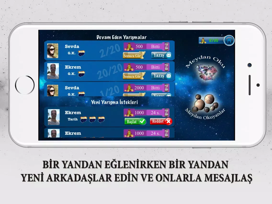 Capturas de tela do Bilgi Yarışması Uzayda Yolculuk iPad 