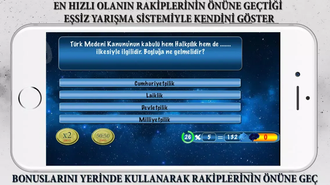 Capturas de tela do Bilgi Yarışması Uzayda Yolculuk