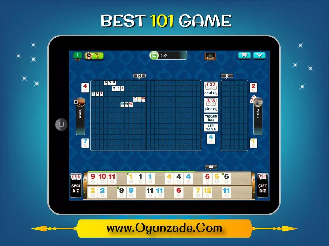 Capturas de tela do 101 Yüzbir Okey Oyunzade iPad 