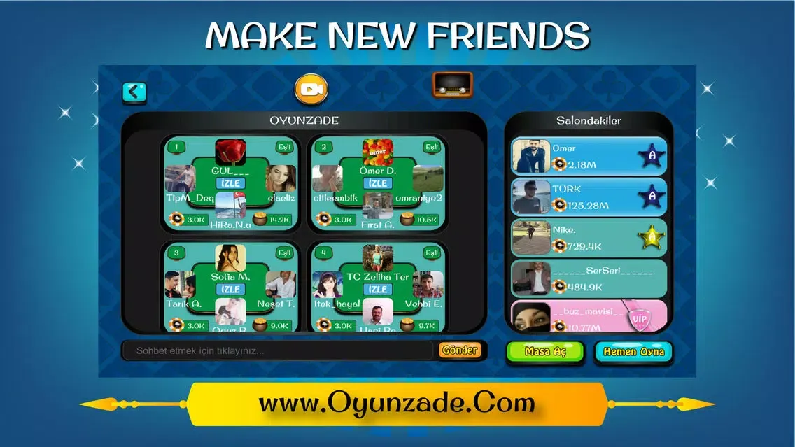 Capturas de tela do 101 Yüzbir Okey Oyunzade