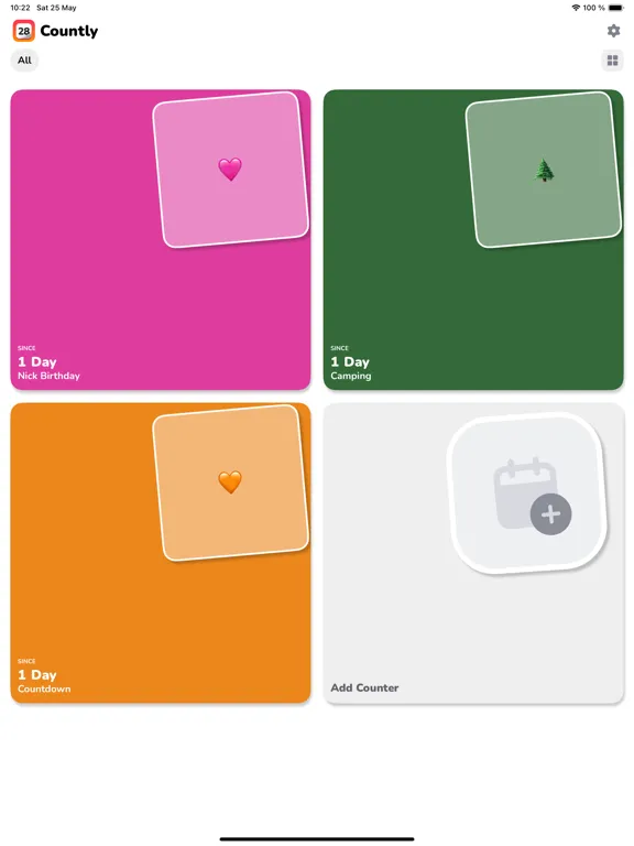 Скриншоты Countly: Countdown, Date Timer iPad 