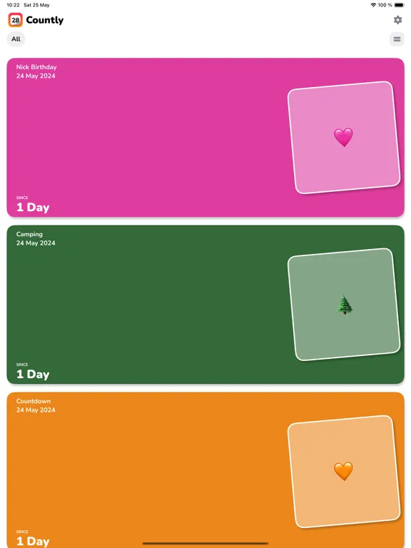 Скриншоты Countly: Countdown, Date Timer iPad 