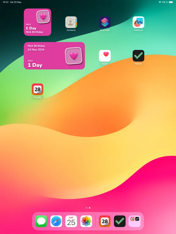 Скриншоты Countly: Countdown, Date Timer iPad 
