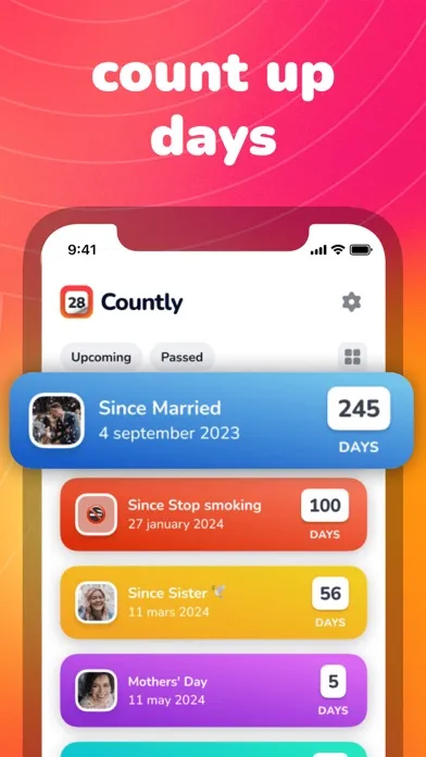 Скриншоты Countly: Countdown, Date Timer