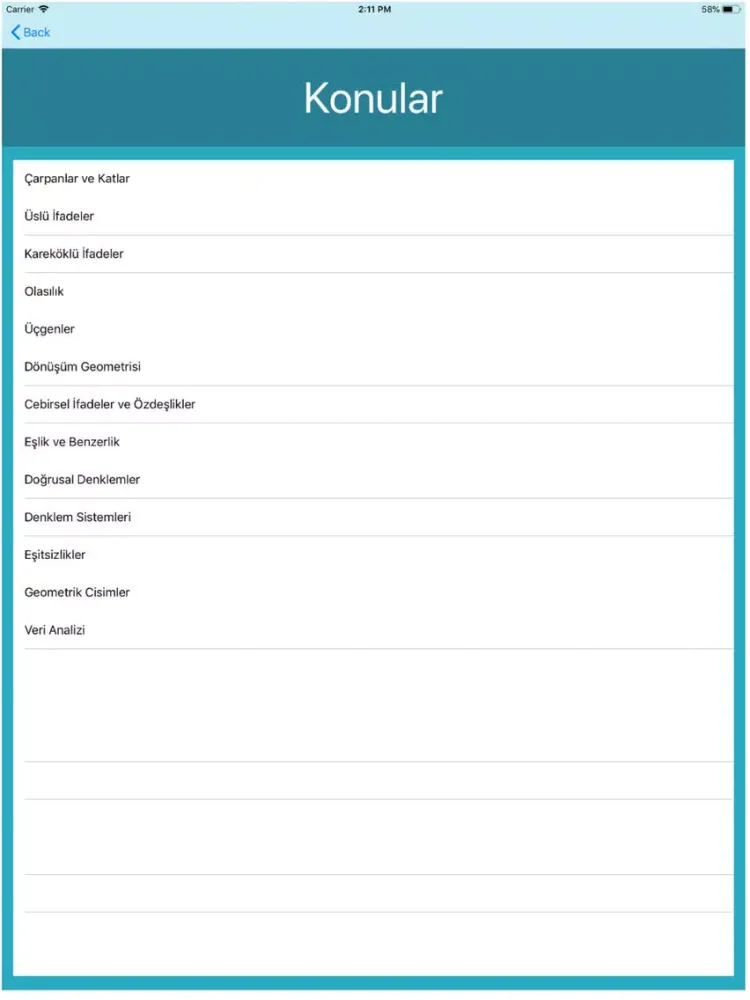 LGS Cepte: İlk Adım iPad 应用截图