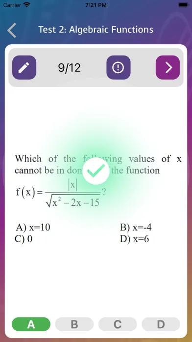 ภาพหน้าจอของ PSAT MATH