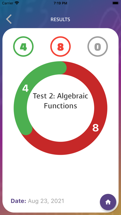Ảnh chụp màn hình của PSAT MATH