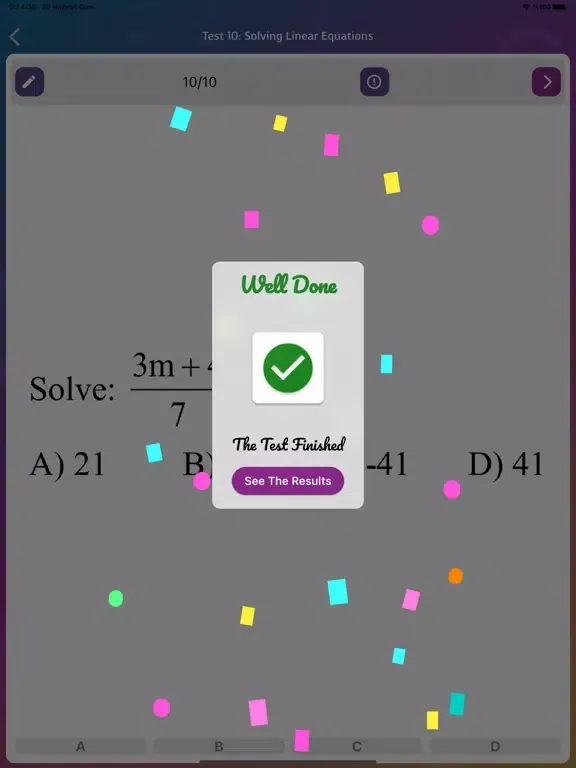 TSIA2 MATH iPad  Ekran Görüntüleri