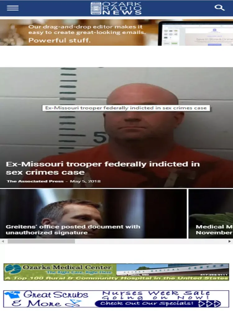 Capturas de pantalla de Ozark Radio News iPad 