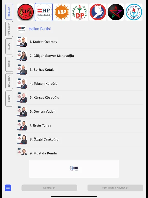 KKTC Seçim 2022 iPad  스크린샷