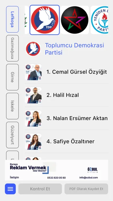 KKTC Seçim 2022 스크린샷