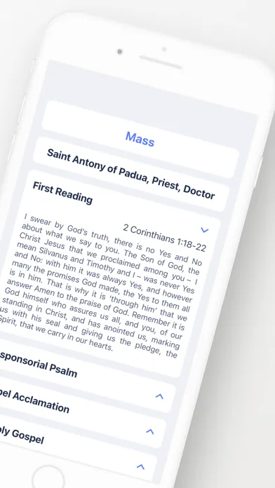 Capturas de pantalla de iCatholic