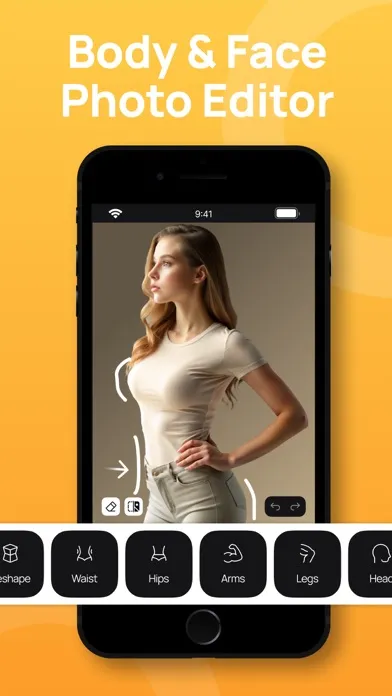 Capturas de tela do Face Shape Editor & Body Tune