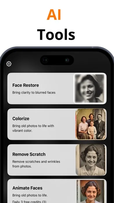 Tangkapan skrin Nostalgia AI:Old Photo Restore