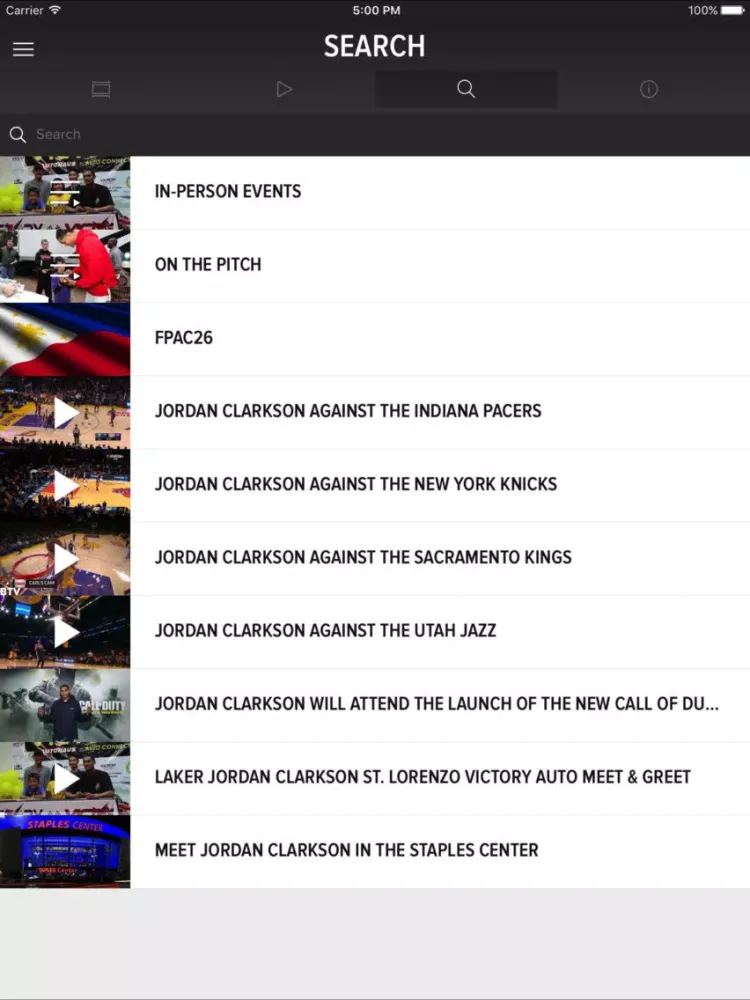 Jordan Clarkson iPad  Screenshots