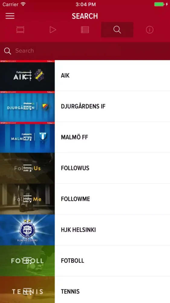 Zrzuty ekranu SPORTlib World