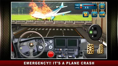Screenshot di Airport Rescue Truck Simulators – Great airfield virtual driving skills in a realistic 3D traffic environment