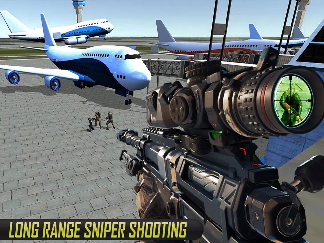 Zrzuty ekranu SWAT Police Sniper Guard Airport Rescue Mission iPad 