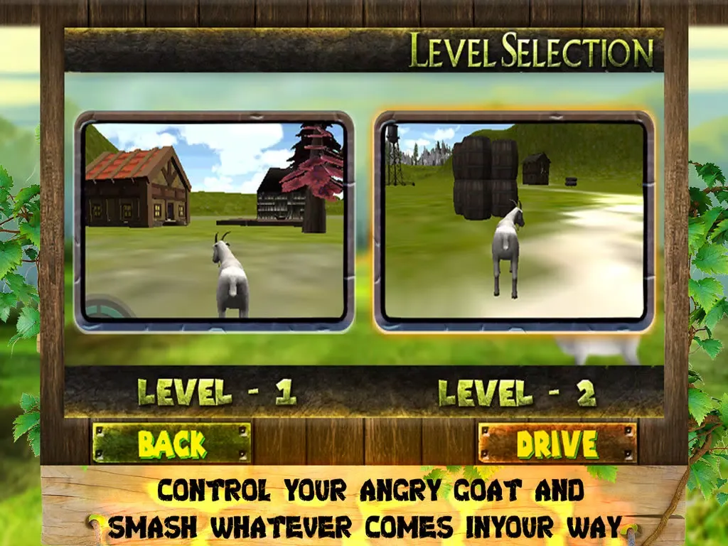 Tangkapan layar Crazy Goat Attack 3D iPad 