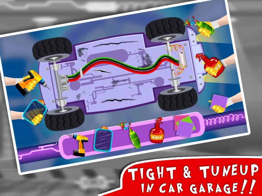 Auto Car Mechanic – Washing, Repair & Modify in Your Cars Garage Mania iPad 應用截圖