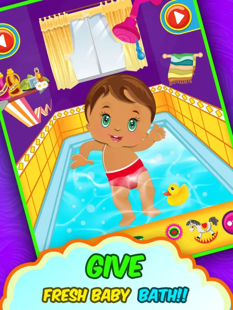 Ảnh chụp màn hình của Baby Hair Makeup salon – Kids & girls Fun Addictive Games iPad 