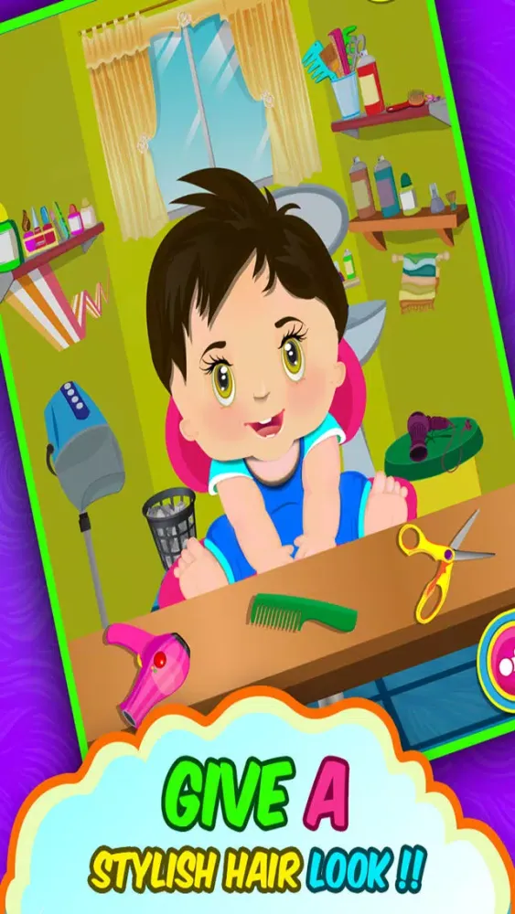 Ảnh chụp màn hình của Baby Hair Makeup salon – Kids & girls Fun Addictive Games