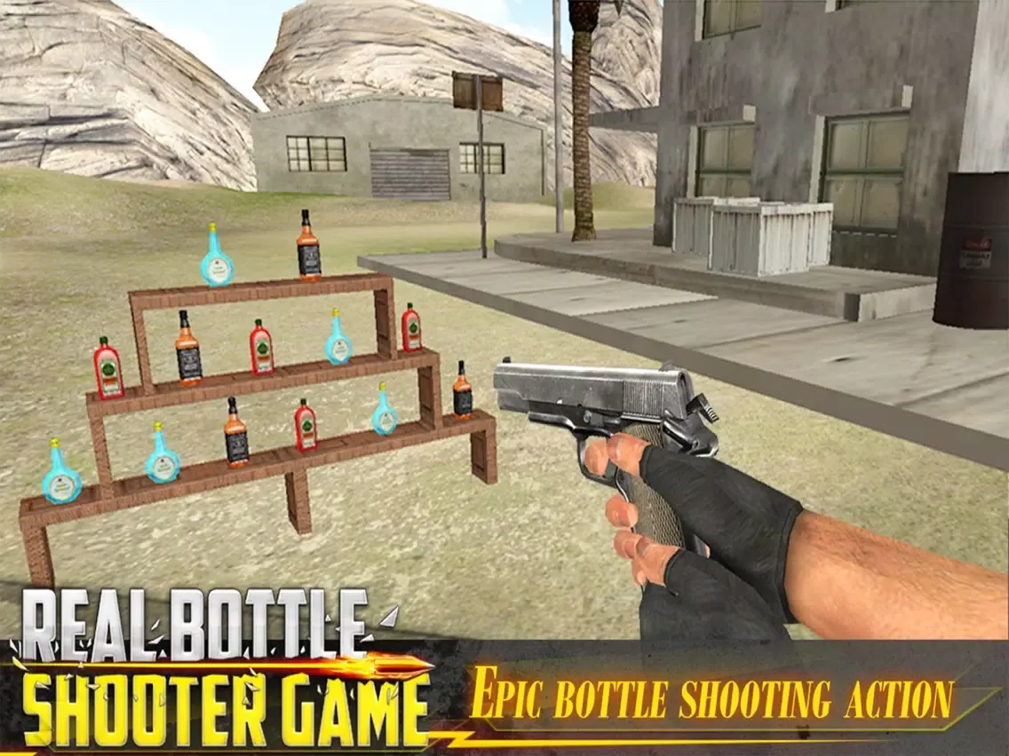 Crazy Bottle Flip Shooting Range: Firing Showdown iPad  スクリーンショット