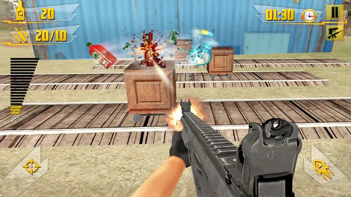 Crazy Bottle Flip Shooting Range: Firing Showdown スクリーンショット
