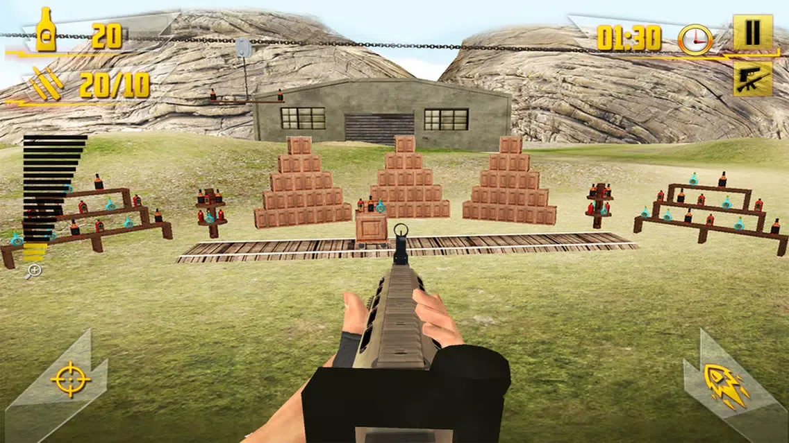 Crazy Bottle Flip Shooting Range: Firing Showdown スクリーンショット