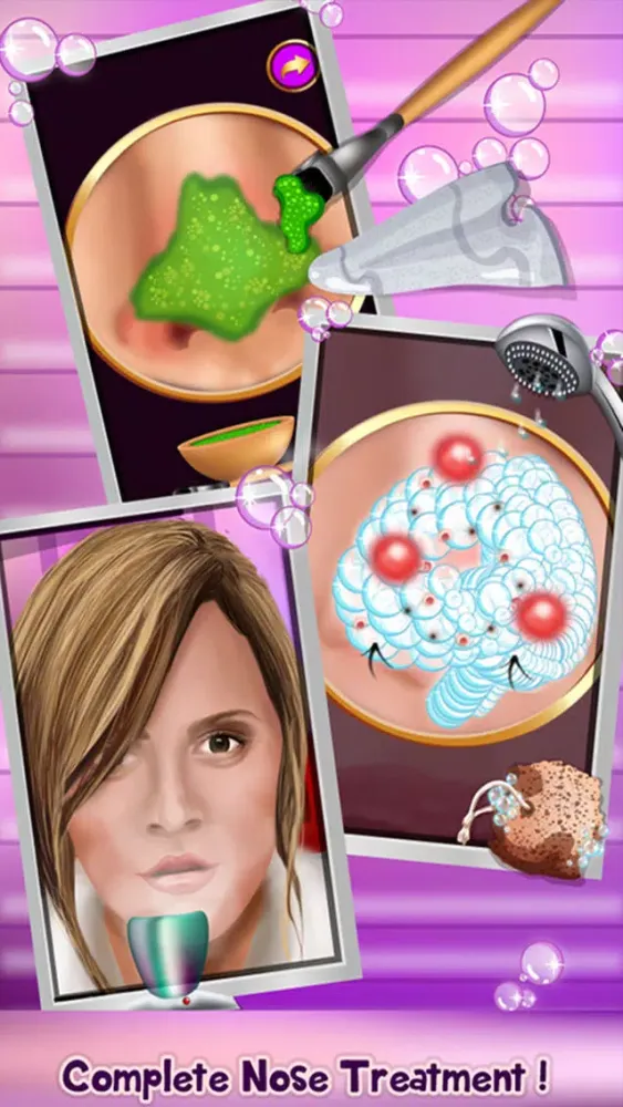 Captures d'écran de Celebrity Nose Spa – It’s Facial Makeover Game for Hollywood Famous Star Girls