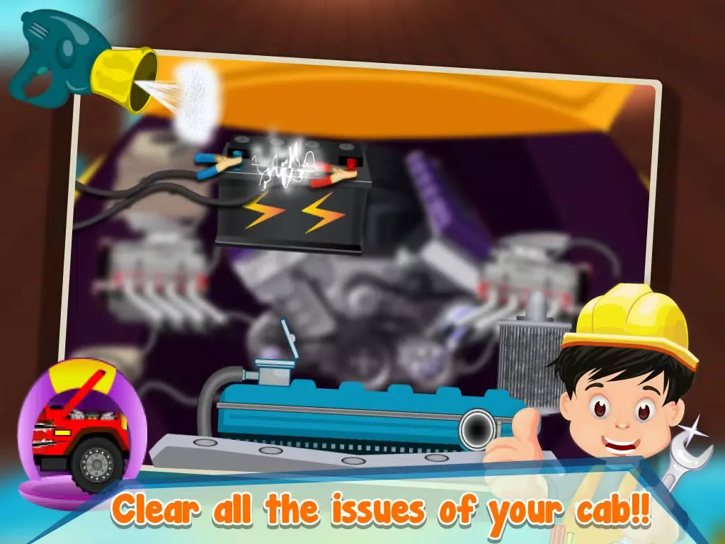 صور Taxi Car Wash Simulator 2D - Clean & Fix Automobiles in your Garage iPad 