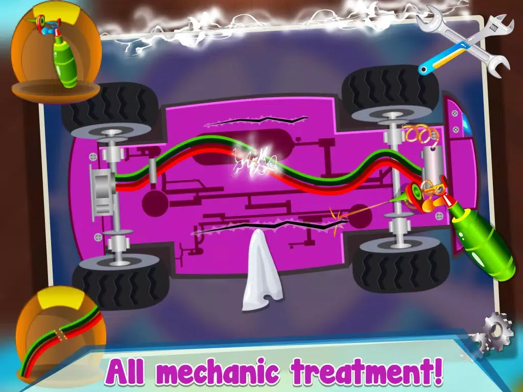 صور Taxi Car Wash Simulator 2D - Clean & Fix Automobiles in your Garage iPad 