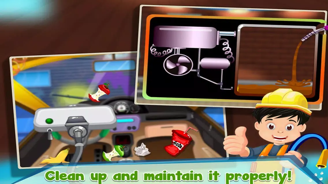 صور Taxi Car Wash Simulator 2D - Clean & Fix Automobiles in your Garage