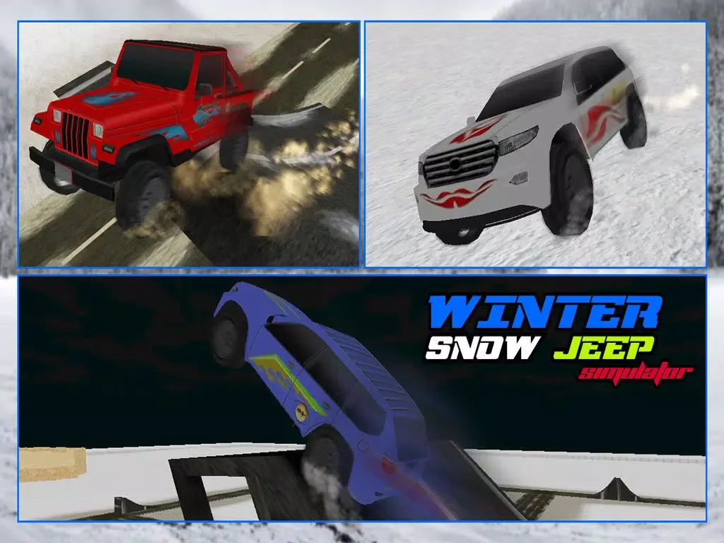 4x4 Crazy Snow Jeep Simulator 3D iPad  سکرین شاٹس