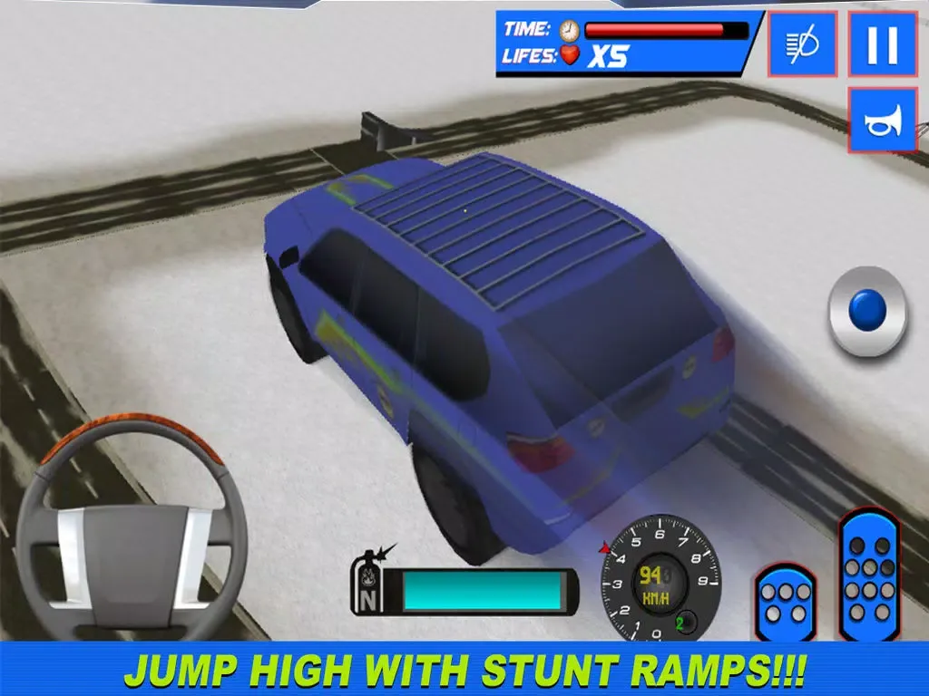 4x4 Crazy Snow Jeep Simulator 3D iPad  سکرین شاٹس