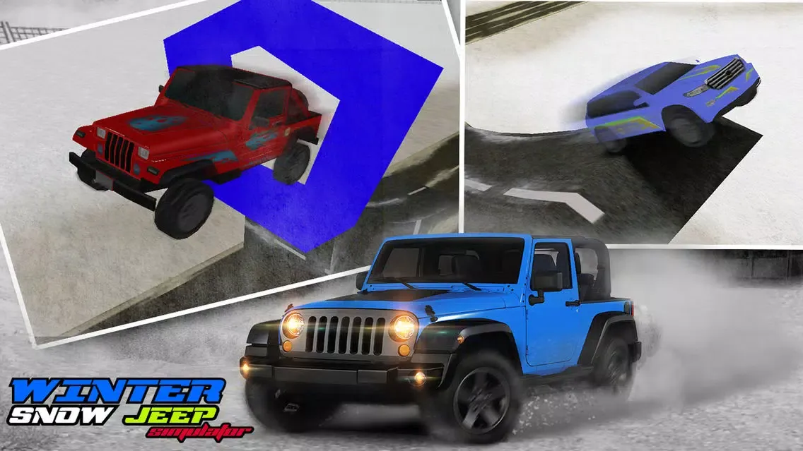 4x4 Crazy Snow Jeep Simulator 3D سکرین شاٹس