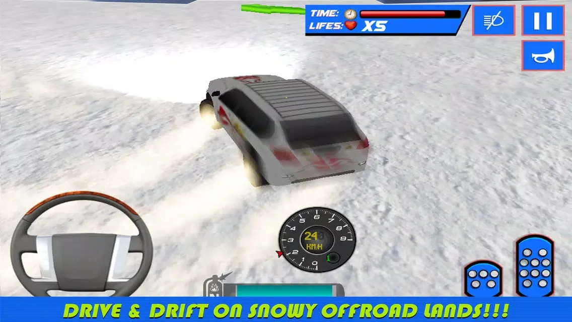 4x4 Crazy Snow Jeep Simulator 3D سکرین شاٹس