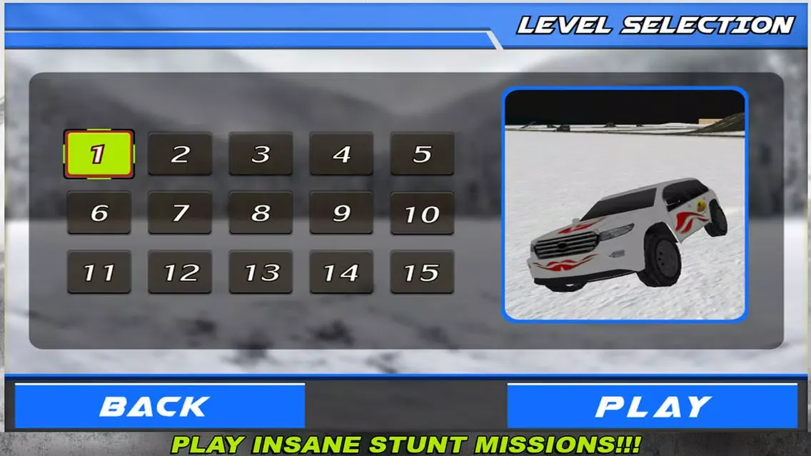 4x4 Crazy Snow Jeep Simulator 3D سکرین شاٹس