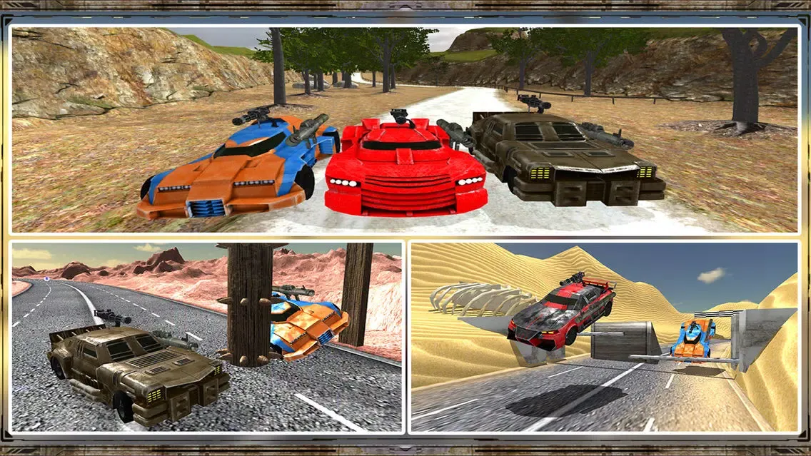 Capturas de pantalla de Furious Death Race 3D – Cars Combat Kills Rally Racing