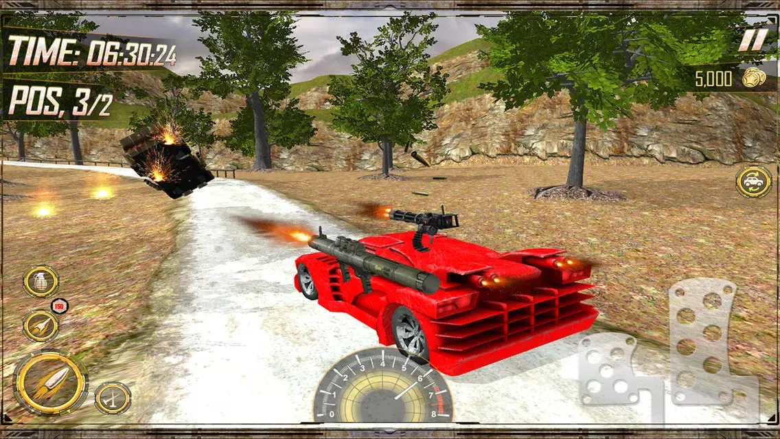 Capturas de pantalla de Furious Death Race 3D – Cars Combat Kills Rally Racing