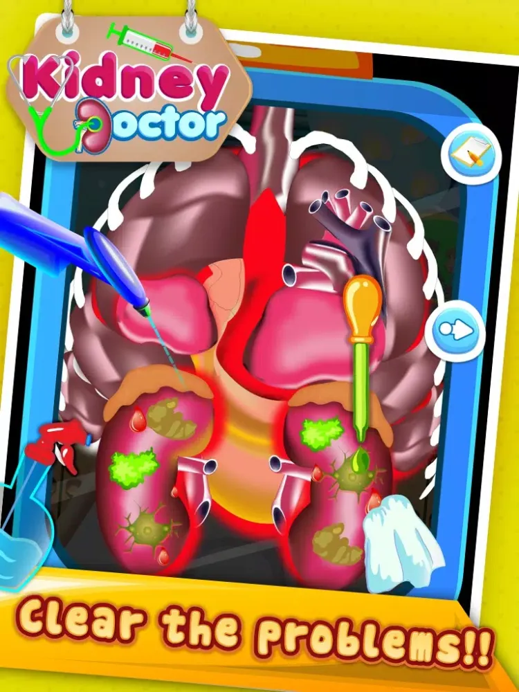 ภาพหน้าจอของ Kidney Doctor Clinic –Treat Your Patients WithVirtual Surgery Game iPad 