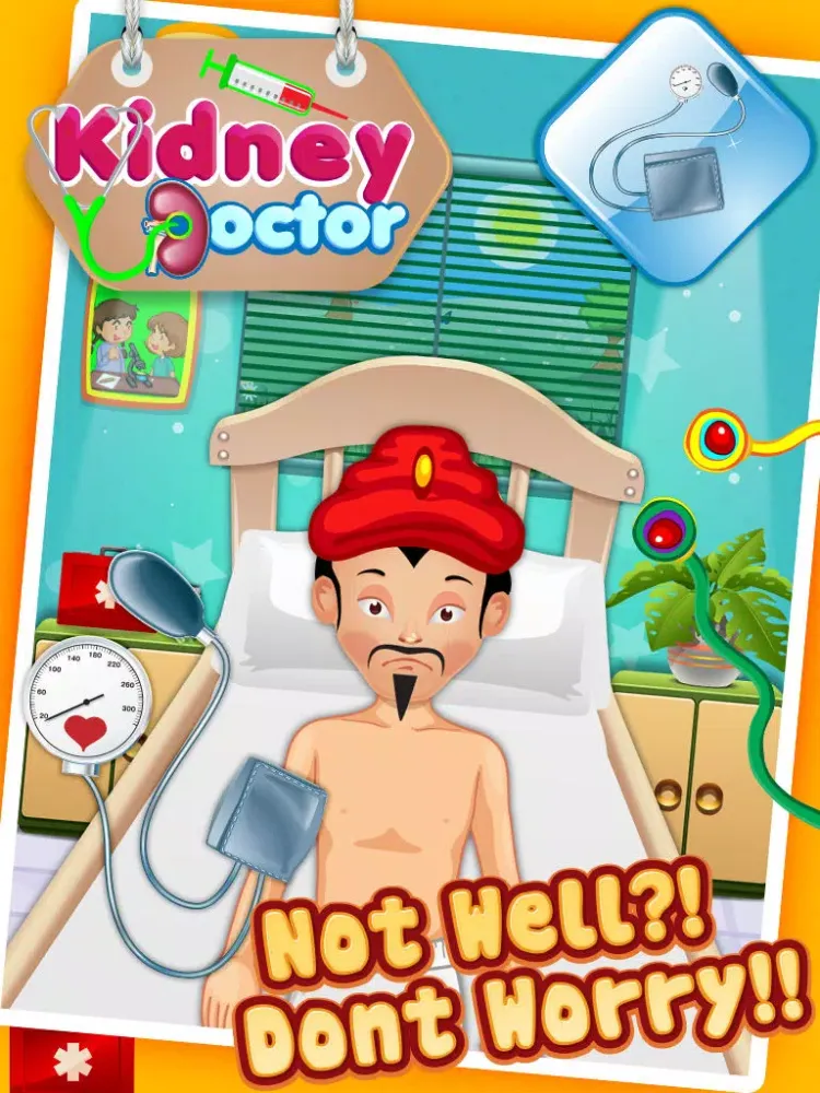 ภาพหน้าจอของ Kidney Doctor Clinic –Treat Your Patients WithVirtual Surgery Game iPad 