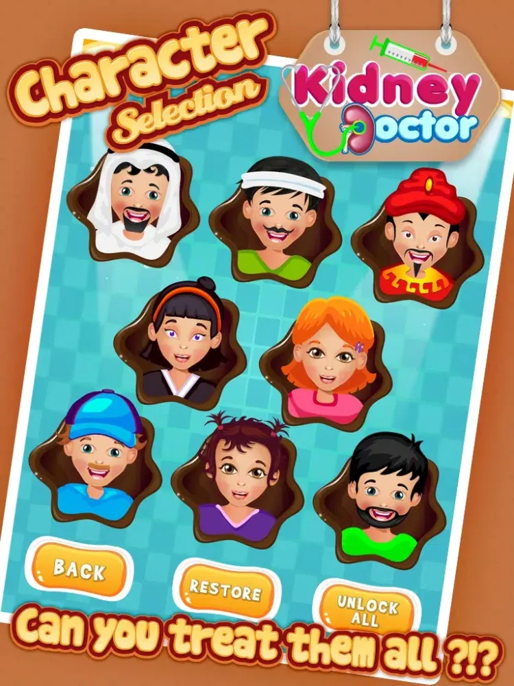 ภาพหน้าจอของ Kidney Doctor Clinic –Treat Your Patients WithVirtual Surgery Game iPad 