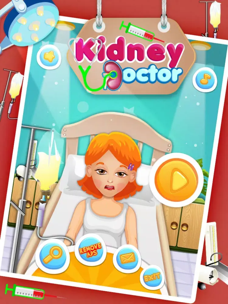 ภาพหน้าจอของ Kidney Doctor Clinic –Treat Your Patients WithVirtual Surgery Game iPad 