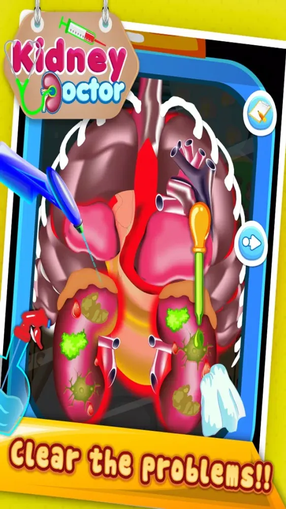 ภาพหน้าจอของ Kidney Doctor Clinic –Treat Your Patients WithVirtual Surgery Game